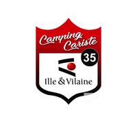 Campingcariste Ille Et Vilaine 35 - 20x15cm - Sticker/Autocollant