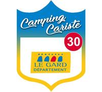 Campingcariste Le Gard 30 - 15x11.2cm - Sticker/Autocollant