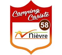 campingcariste Nièvre 58-10x7.5cm - Sticker