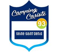 Campingcariste Seine Saint Denis 93 - 10x7.5cm - Sticker/Autocollant