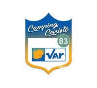 Campingcariste Var 83 - 20x15cm - Sticker/Autocollant
