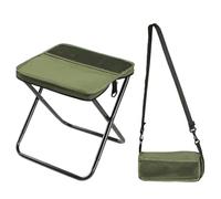 Campinghocker, Klapphocker Faltbar, Rucksackhocker Tragbarer Klapphocker mit Aufbewahrungsbeutel für Outdoor Reisen Wandern Garten Angeln Grillen (Vert)