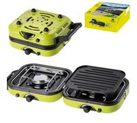 Campingkocher Doppelbrenner DUAL COMPACT + GRILL
