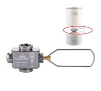Campingmoon Adaptateur de recharge de bidon de gaz portable Lindal Valve de changement de vitesse pour camping en plein air