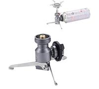 CAMPINGMOON Adaptateur de réservoir de gaz butane Type de support Convertisseur pour valve Lindal EN417 Réchaud à gaz Camping Lanterne Z23-CB