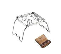 Campingmoon Mini barbecue pliable en acier inoxydable 304 avec sac de transport pour pieds