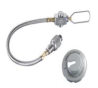 Campingmoon Raccord de tuyau haute pression en acier inoxydable Propane fileté Extension Tube Barbecue Réchaud Réservoir de gaz Accessoires Tuyau de raccordement (Z21-25)