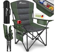 Campingstuhl faltbar Grün/Grau