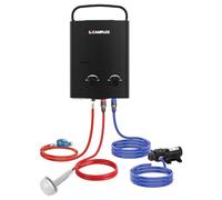 CAMPLUX 5 L Chauffe-eau à Gaz avec Pompe à Eau, GPL 50 mbar, AY132BP43-DE | Utilisation pour Camping, RV Voyage, Lavage Cheval