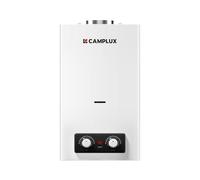 CAMPLUX BD300 Chauffe-eau instantané à gaz 11 l Faible NOX/ErP Douche à gaz intérieure pour cuisine/salle de bain, butane (28-30 mbar)/propane (37 mbar), GPL, 3 V, 22 kW