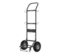 CAMPLUX Chariot à Bouteilles de Gaz et Chauffe-Eau, Diable en Acier avec Roues Pneumatiques 26 cm (10”), Idéal pour Camping et Toilettage d’Animaux, D52