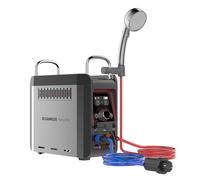 CAMPLUX Nano Chauffe-Eau à Gaz 3 Litres Portatif avec Pompe, 12 V, Butane (28-30 mbar)/ Propane (37 mbar), pour Douche Camping, Nano 3 Pro