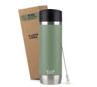 Campo Libre.® ANTO Mug Isotherme Cafe - Tasse a cafe Premium avec Couvercle Étanche One-Touch, Gourde Isotherme à Double Paroi en Acier Inoxydable, Garde les Boissons Chaudes 6 h. Vert, 450ml