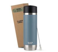 Campo Libre.® ANTO Mug Isotherme Cafe - Tasse a cafe Premium avec Couvercle Étanche One-Touch, Gourde Isotherme à Double Paroi en Acier Inoxydable, Garde les Boissons Chaudes 6 h. Bleu, 450ml