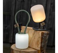 Campo Libre.® LENI Lampe de Camping - Lumiere Exterieure avec Poignée Flexible, Lampe LED Dimmable, Lanterne IPX4, 200 h d’Autonomie, Coque SqueezeShell Incassable, Recharge USB-C, Rectangle, Vert