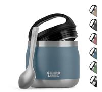 Campo Libre.® LOTTA - Thermos Alimentaire Chaud & Froid - Boite Repas Isotherme avec Cuillère - Gamelle Isotherme Adulte ou Bébé, Travail, Bureau, École, Camping - Facile à transporter. Bleu, 400ml
