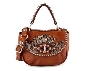 Campomaggi Afrodite Mini sac à main Cuir véritable 16 cm brun