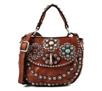 Campomaggi Afrodite Mini sac à main Cuir véritable 18 cm brun