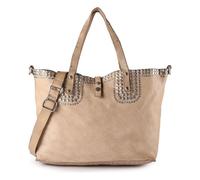 Campomaggi Bella Sac de shopper Cuir véritable 36 cm beige