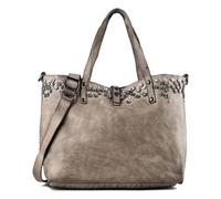 Campomaggi Bella Sac de shopper Cuir véritable 47 cm gris