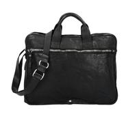 Campomaggi Noce Attaché-case Cuir véritable 38 cm noir