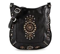 Campomaggi Nora Sac à bandoulière Cuir véritable 26 cm noir