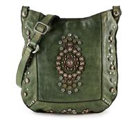 Campomaggi Nora Sac à bandoulière Cuir véritable 26 cm vert