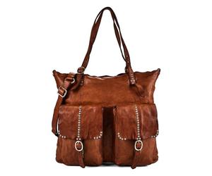 Campomaggi Priscilla Sac à bandoulière Cuir véritable 41 cm brun