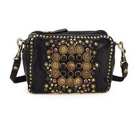 Campomaggi Sac à bandoulière mélange de couleurs / noir, Taille One Size