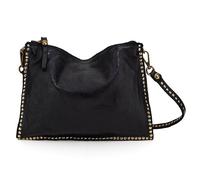 Campomaggi Sac à bandoulière en cuir 27 cm noir