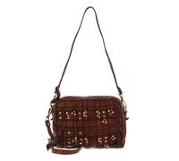 CAMPOMAGGI Sac à épaule bandoulière marron en cuir pour femme - Bowling Bag Mini Cognac 138154