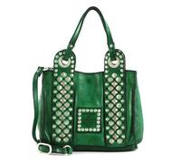 CAMPOMAGGI Sac à épaule bandoulière vert argenté en cuir pour femme - Crossbody Bag Mini Prato 208889