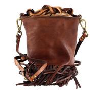 CAMPOMAGGI Sac à épaule marron en cuir pour femme - Traditional Zefiro Bucket Bag Mini Cognac 165152