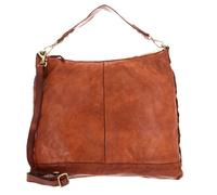 CAMPOMAGGI Sac à épaule terracotta en cuir pour femme - Shoulder Bag Cognac 182358