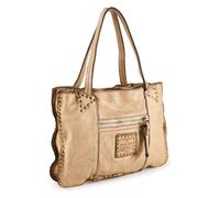 Campomaggi Sac bandoulière 'Cora' beige / or, Taille One Size