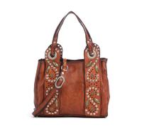 Campomaggi Sac bandoulière marron, cuir grainé, femme