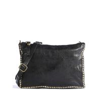 Campomaggi Sac bandoulière noir, cuir grainé, femme
