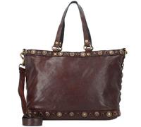 Campomaggi Sac Shopper en cuir 37 cm bleu