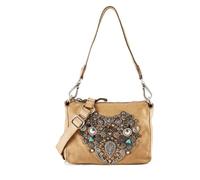 Campomaggi Tilde Sac à bandoulière Cuir véritable 20 cm beige