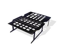 Camporan Lit Camper Fourgon - Sommier Pliable Léger pour Fourgon Aménagé, Compatible avec SpaceTourer, Traveller, Zafira Life, ProAce Verso, NV200 et Evalia, Montage Rapide sans Outils, Vanlife