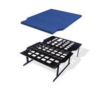 Camporan Lit Pliant pour Van/Fourgon Aménagé avec Matelas et Meuble, Installation Facile, Compatible Traveller/Proace Verso/SpaceTourer