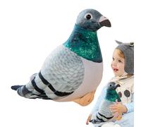 Campsie Peluche Pigeon | Jouet De Pigeon en Peluche | Jouets en Peluche Simulés Drôles | Figurine De Plumes Artificielles | Décoration De Maison Fournitures De Collecte d'animaux | 20 Cm