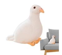Campsie Peluche Pigeon | Jouet De Pigeon en Peluche | Jouets en Peluche Simulés Drôles | Figurine De Plumes Artificielles | Décoration De Maison Fournitures De Collecte d'animaux | 20 Cm