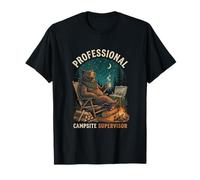 Campsite Supervisor Bear, Funny Camping Lover T-Shirt