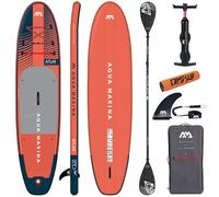CampSup Aqua Marina Atlas 12'0" + Paddle Dual-Tech - Planche de SUP gonflable polyvalente pour débutants - Kit complet - Édition limitée rouge