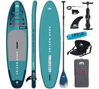 CampSup Aqua Marina Beast 10'6" + siège de kayak - Planche de SUP gonflable polyvalente pour débutants - Kit complet de planche de stand up paddle - Édition limitée - Bleu