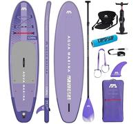 CampSup Aqua Marina Coral Night Fade 25,4 cm + siège de kayak - Planche de SUP gonflable polyvalente pour débutants - Kit complet de planche de stand up paddle - Édition limitée