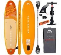 CampSup Aqua Marina Fusion 10'10" Before Sunset 2026 + Pagaie 2 en 1 Dual-Tech - Planche SUP gonflable pour débutants - Kit complet - Édition limitée