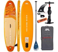 CampSup Aqua Marina Fusion 10'10'10" Before Sunset 2026 + pagaie en carbone - Planche de SUP gonflable polyvalente pour débutants - Kit complet - Édition limitée