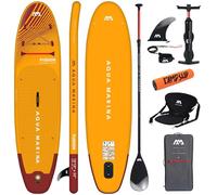 CampSup Aqua Marina Fusion 10'10'10" Before Sunset + siège de kayak - Planche de SUP gonflable polyvalente pour débutants - Kit complet - Édition limitée
